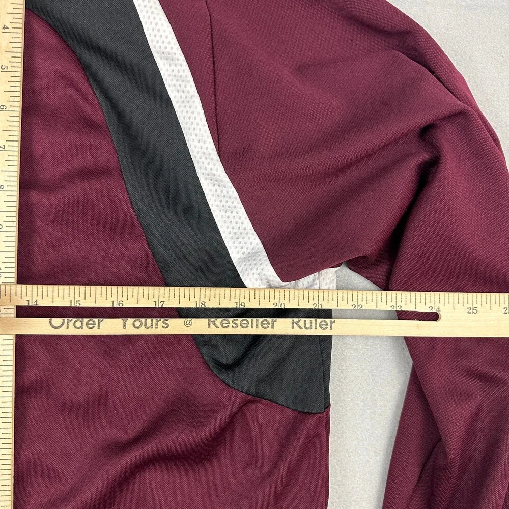 Elon Phoenix Jacket Men Medium Maroon Adidas 1/4 Zip Club Soccer Pullover NCAA M